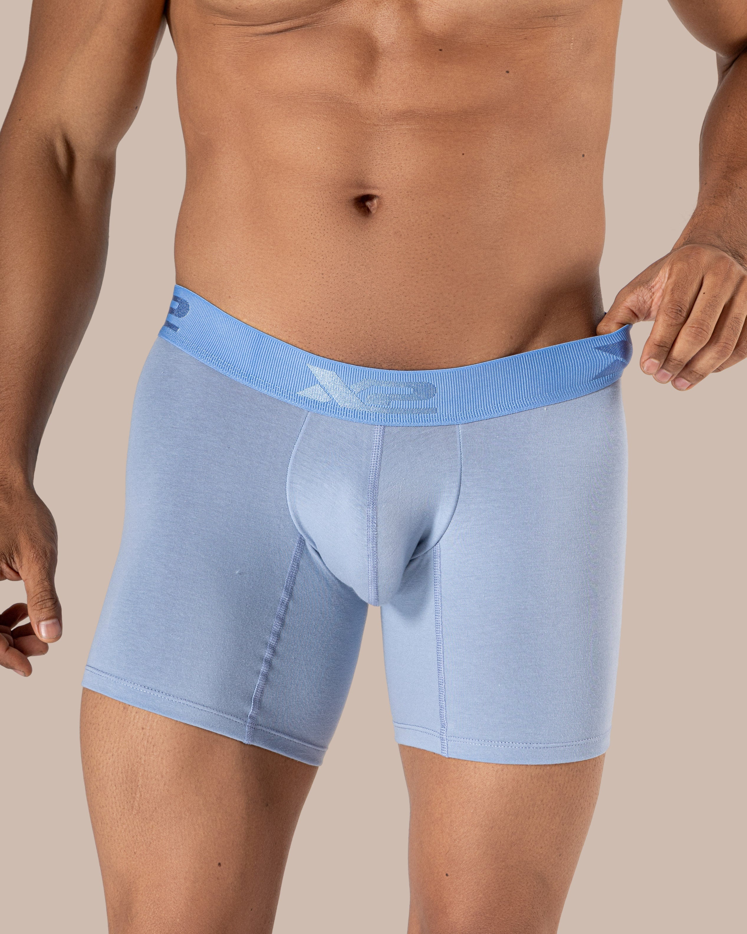Medium Boxer Brief Torino Cotton Sky Blue