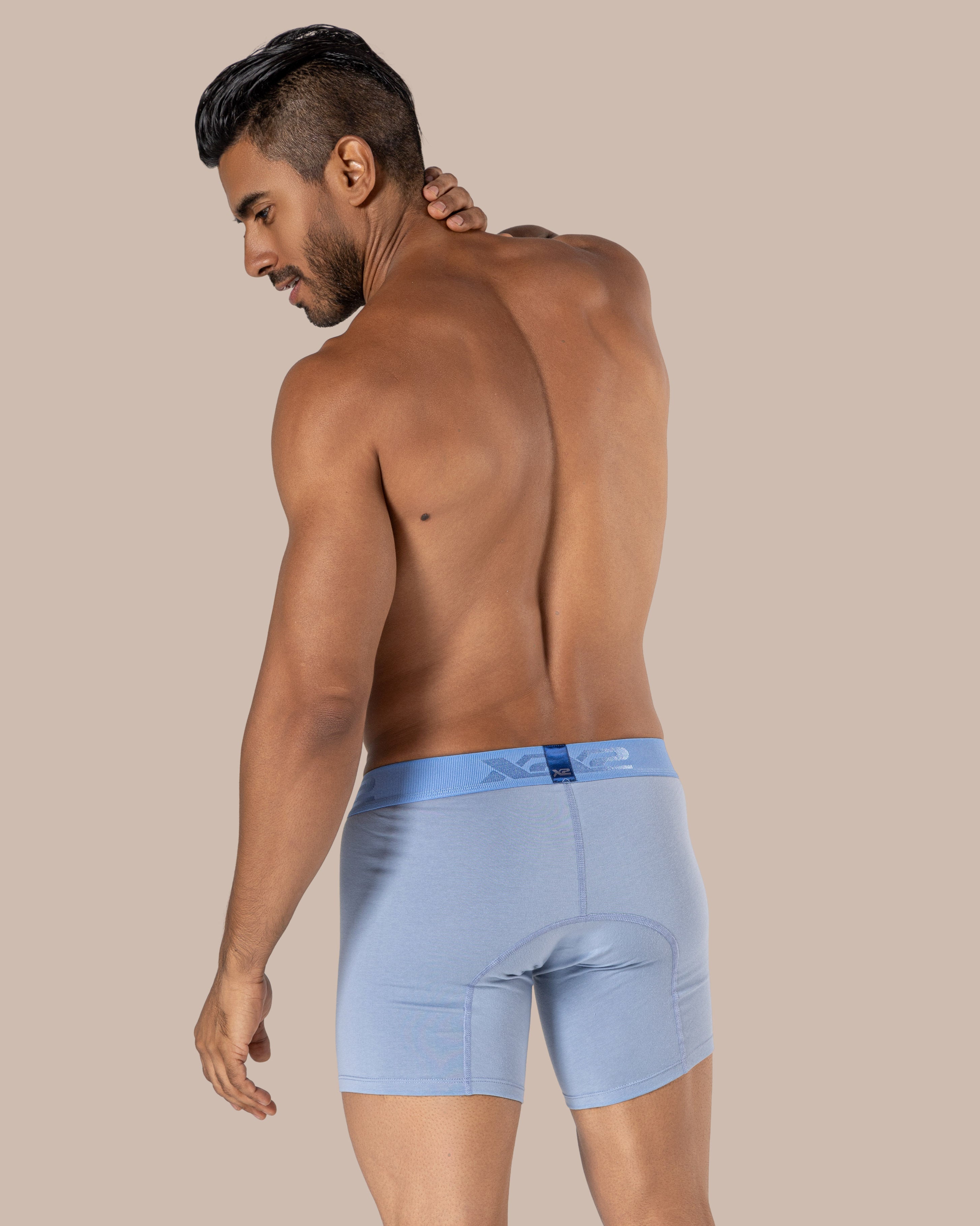 Medium Boxer Brief Torino Cotton Sky Blue
