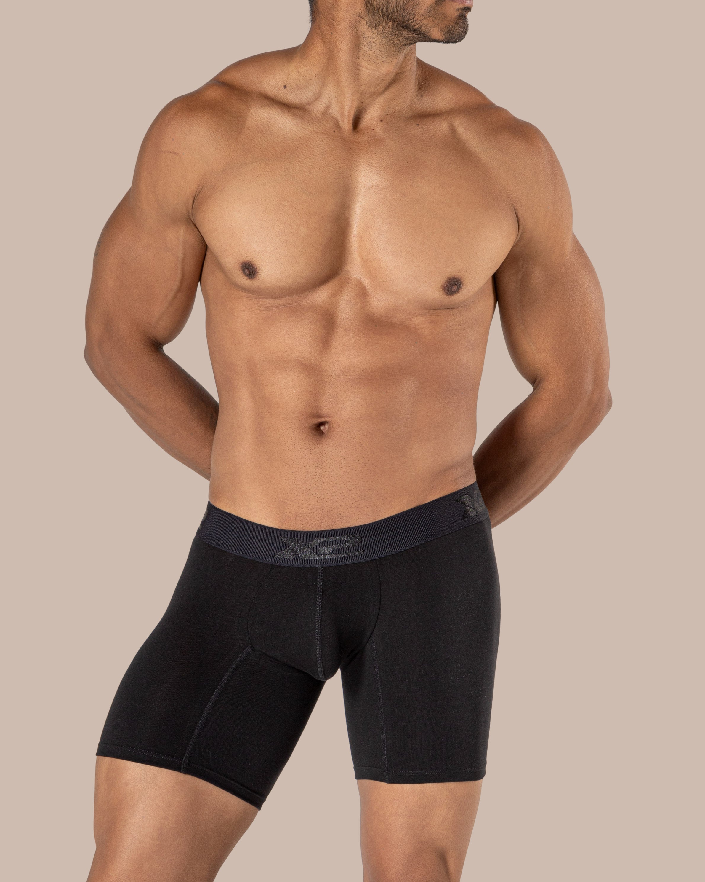 Medium Boxer Brief Cotton Torino Black