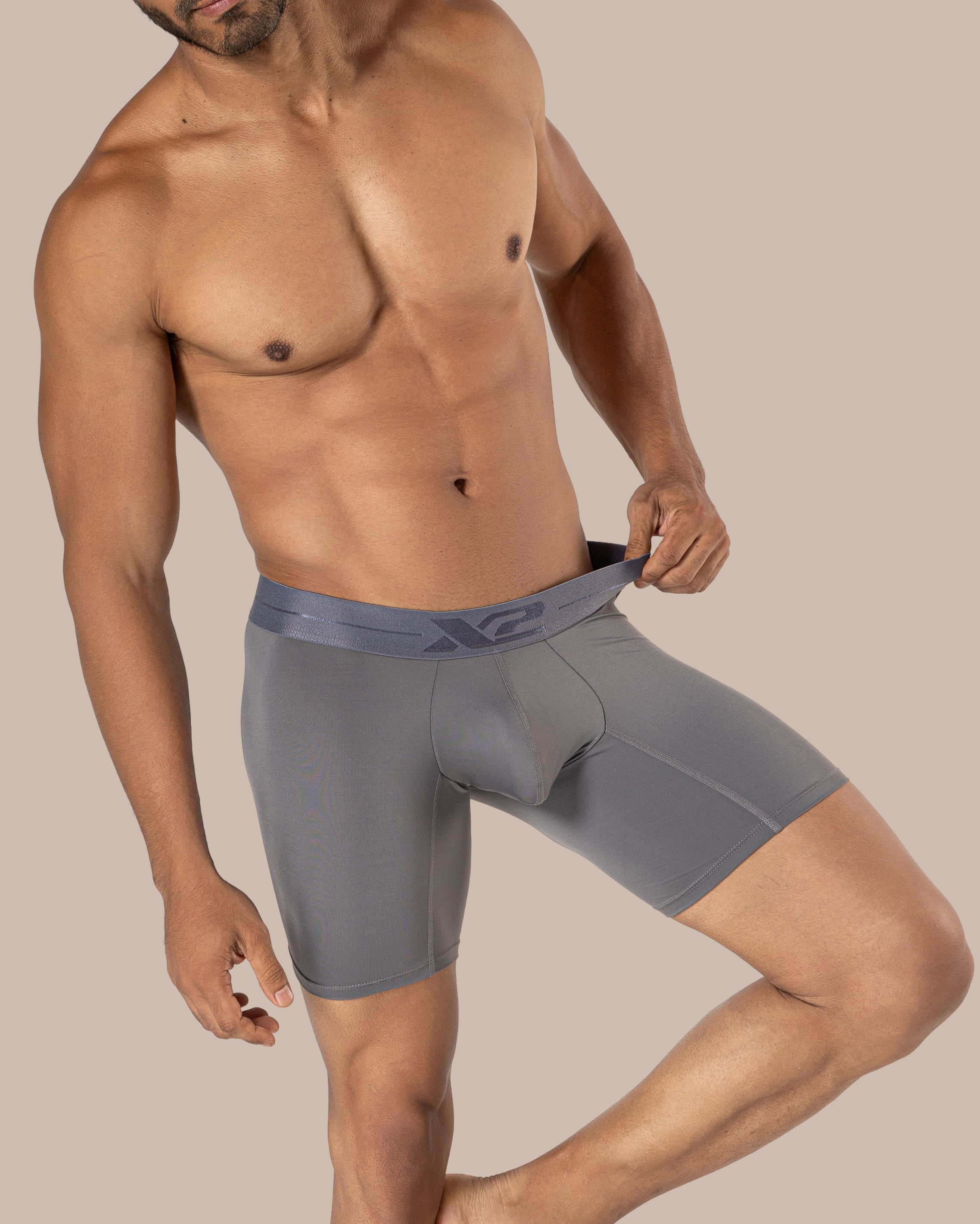 Medium Boxer Brief Monumental Nylon Grey