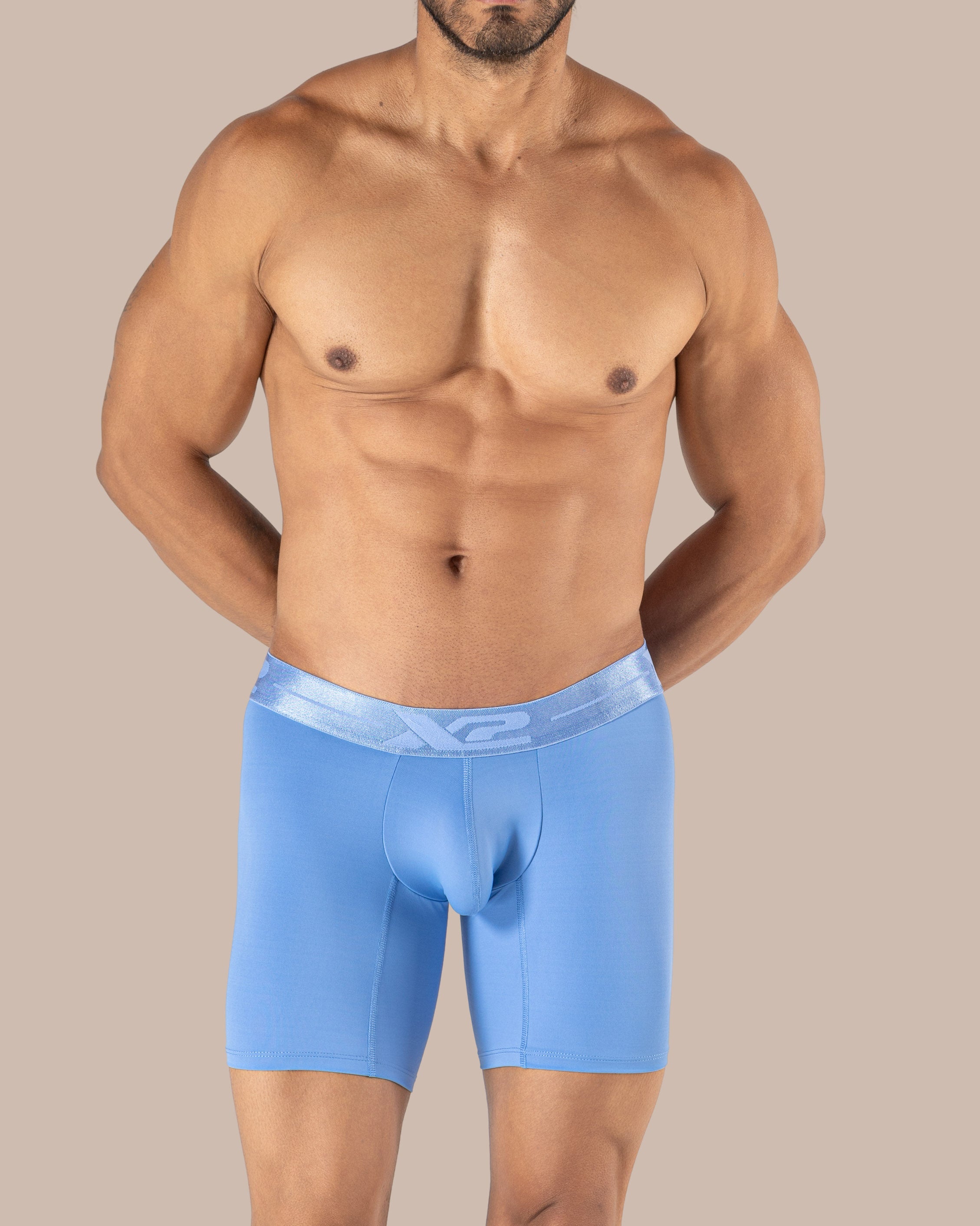 Medium Boxer Brief Monumental Nylon Sky Blue