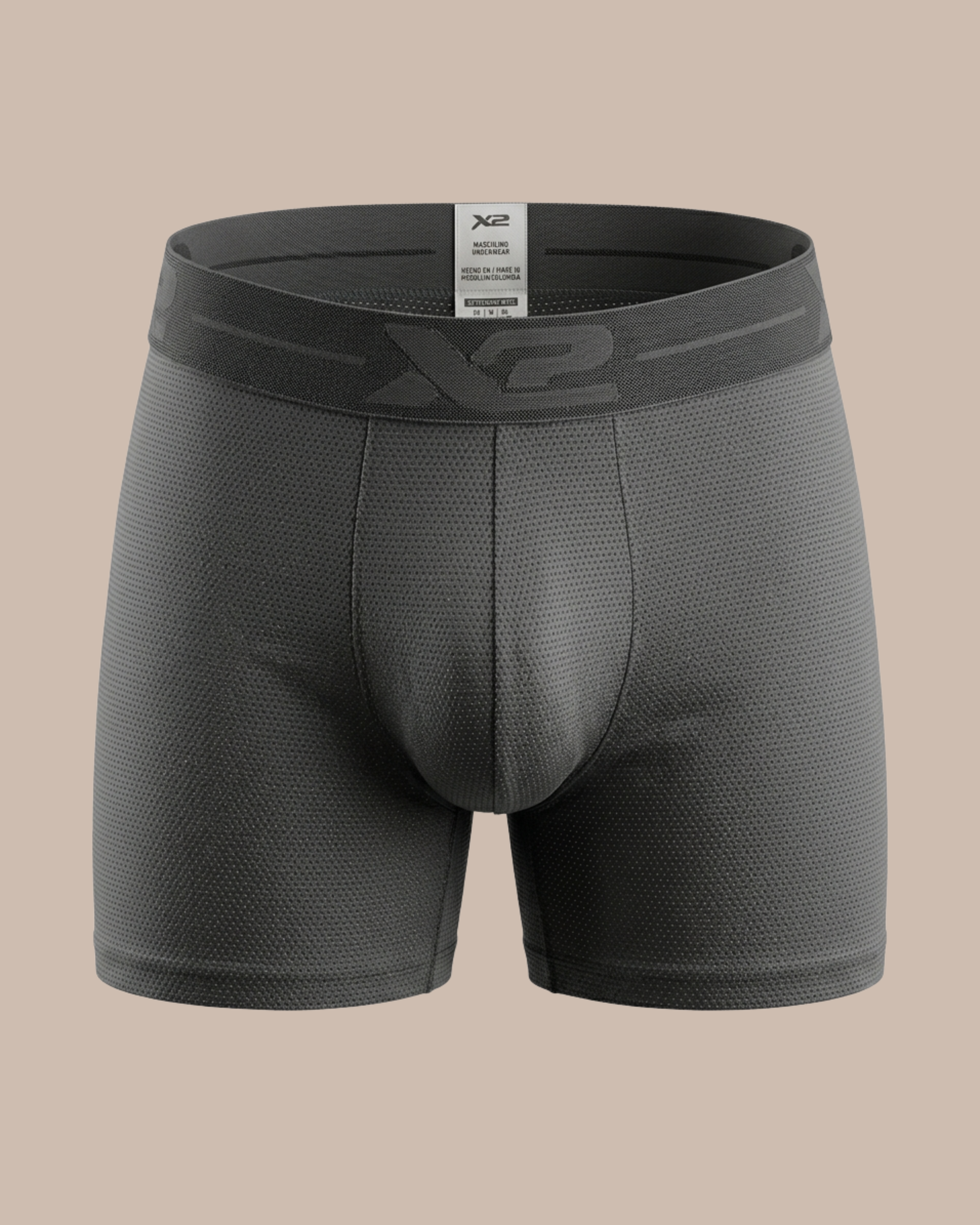Medium Boxer Print Martino Grey X2