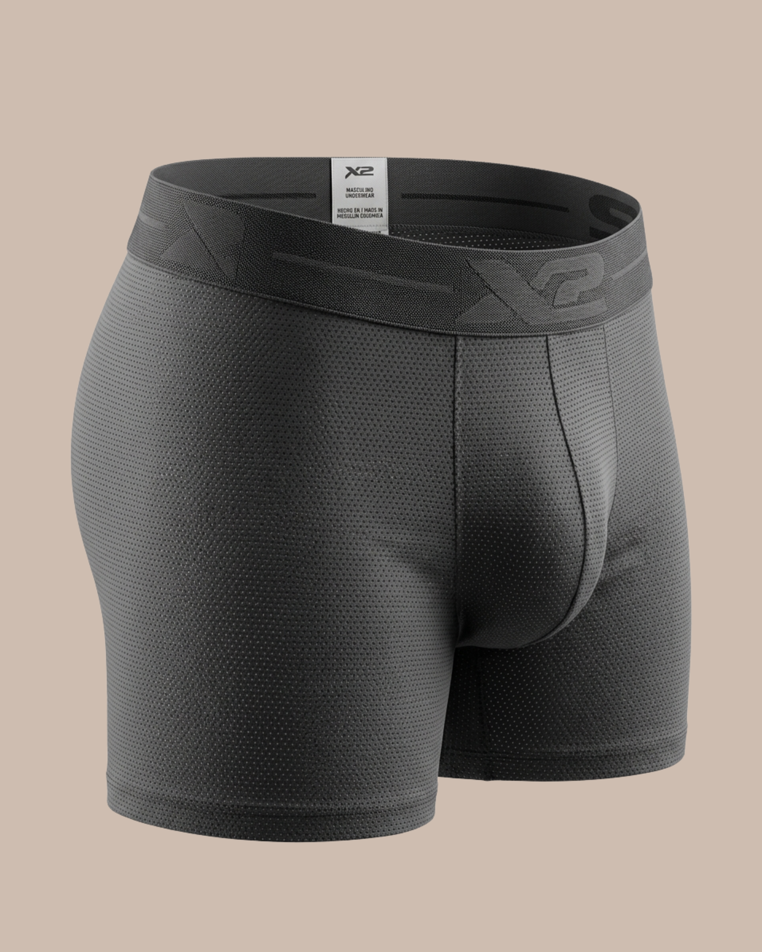 Medium Boxer Print Martino Grey X2