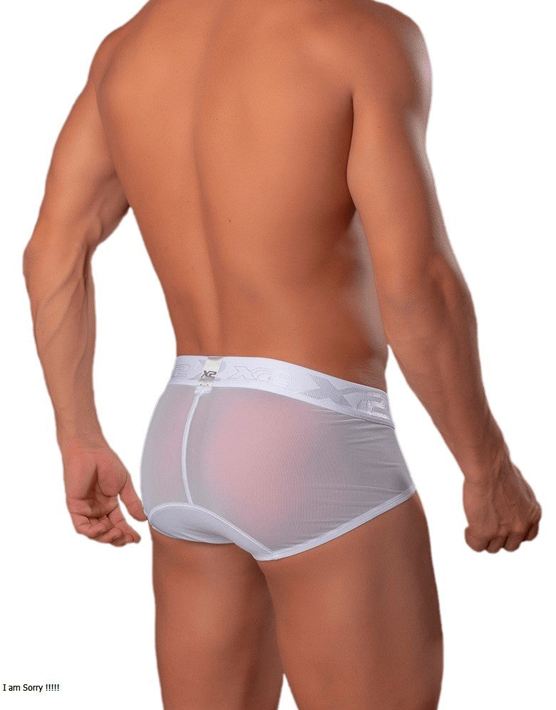 Brief Simmetry Nylon Blanco X2