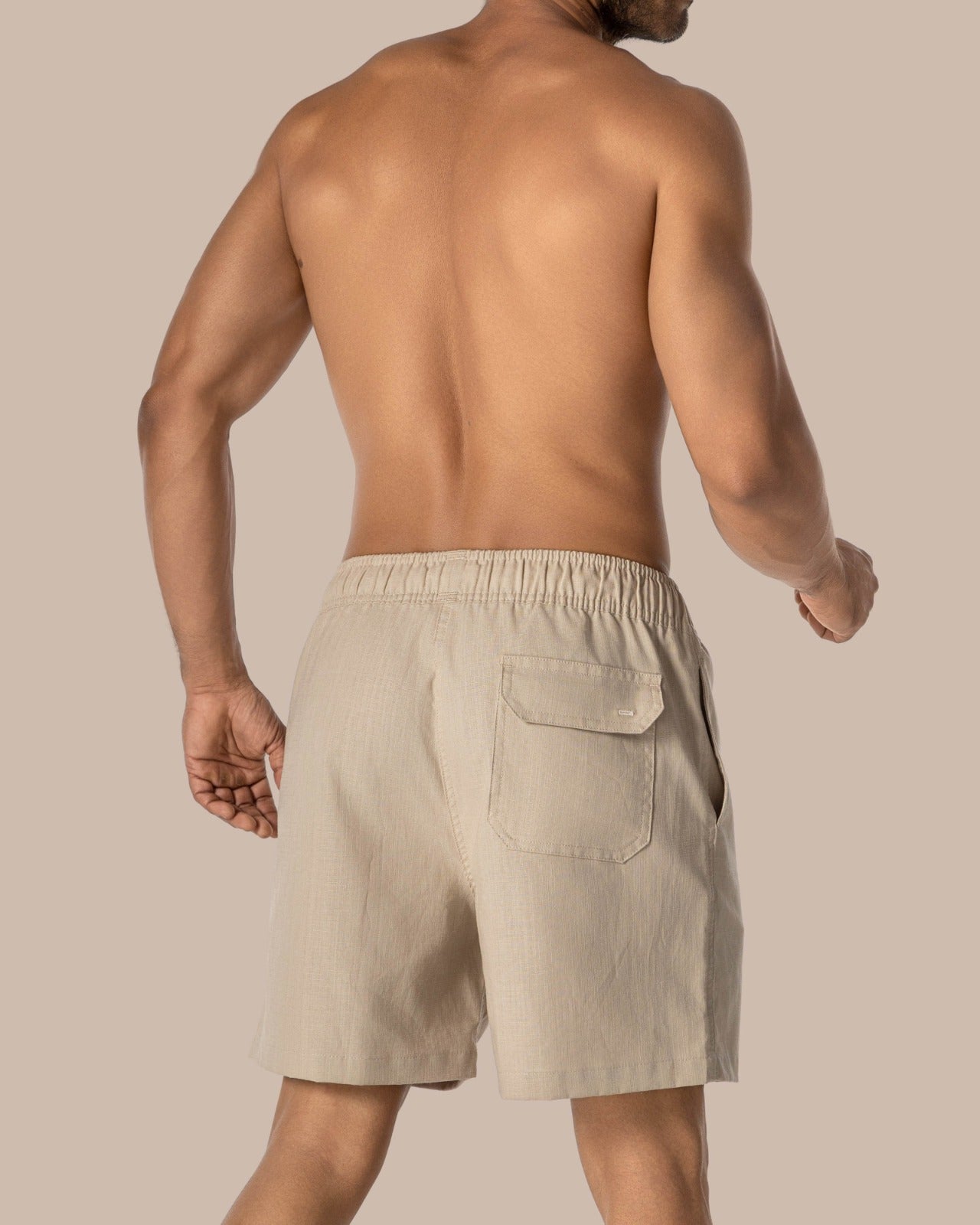 Pantaloneta Casual Beige